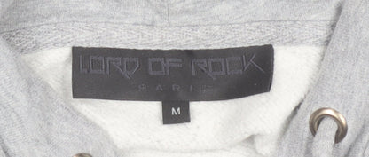 Lord of Rock Paris Men’s Grey Full Zip Skull Hoodie M