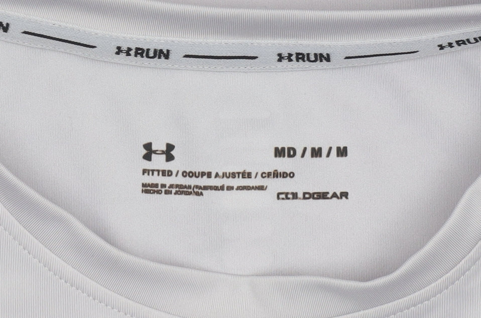 Under Armour Womens Grey Long Sleeve ColdGear Running Top Size M