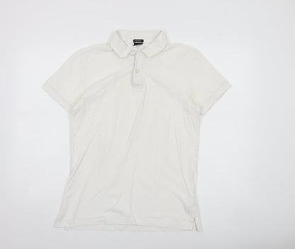 Hugo Boss Men's White Regular Fit Cotton Polo Shirt S