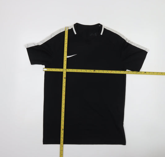 Nike Men's Black Dri-FIT Training T-Shirt Size L Short Sleeve Sports Top