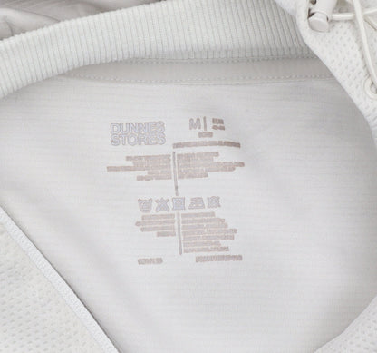 Dunnes Stores Women Ivory Fleece 1/2 Zip Hooded Sweatshirt M