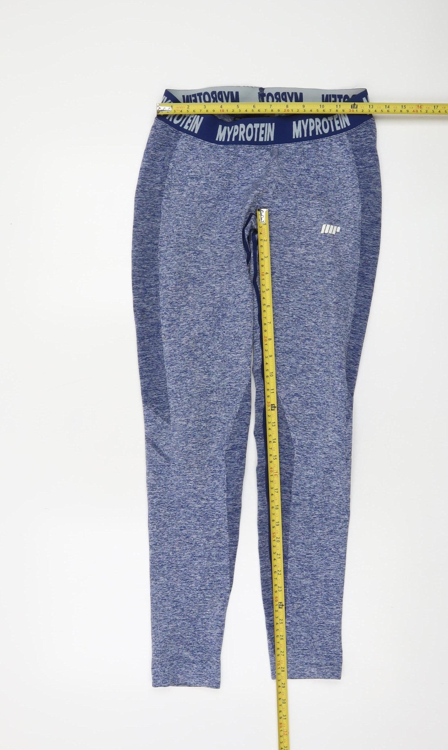 MyProtein Womens Blue Seamless Gym Leggings Size M