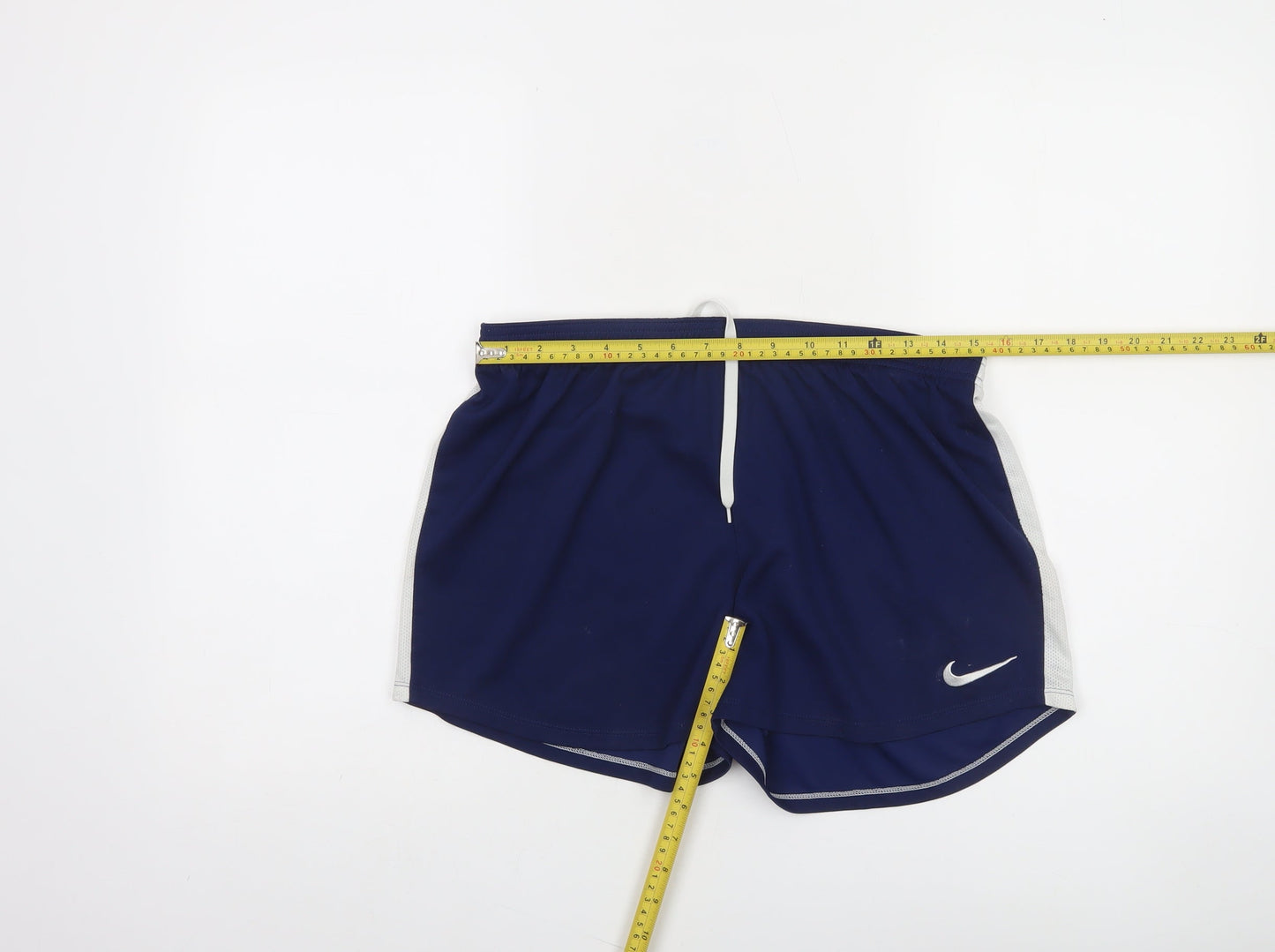 Nike Womens Blue Dri-FIT Athletic Shorts Size L Breathable Running