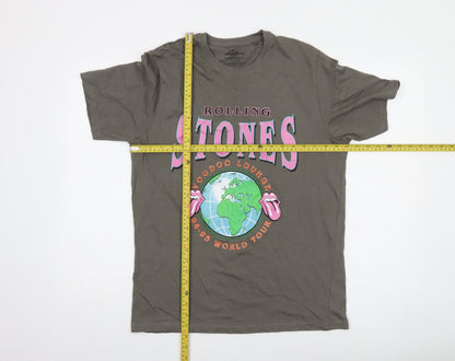 The Rolling Stones Men's Grey Graphic Tour T-Shirt - Size M