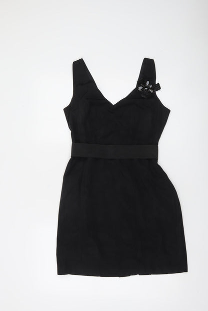 River Island Women’s Black Size 10 Sheath Party Dress