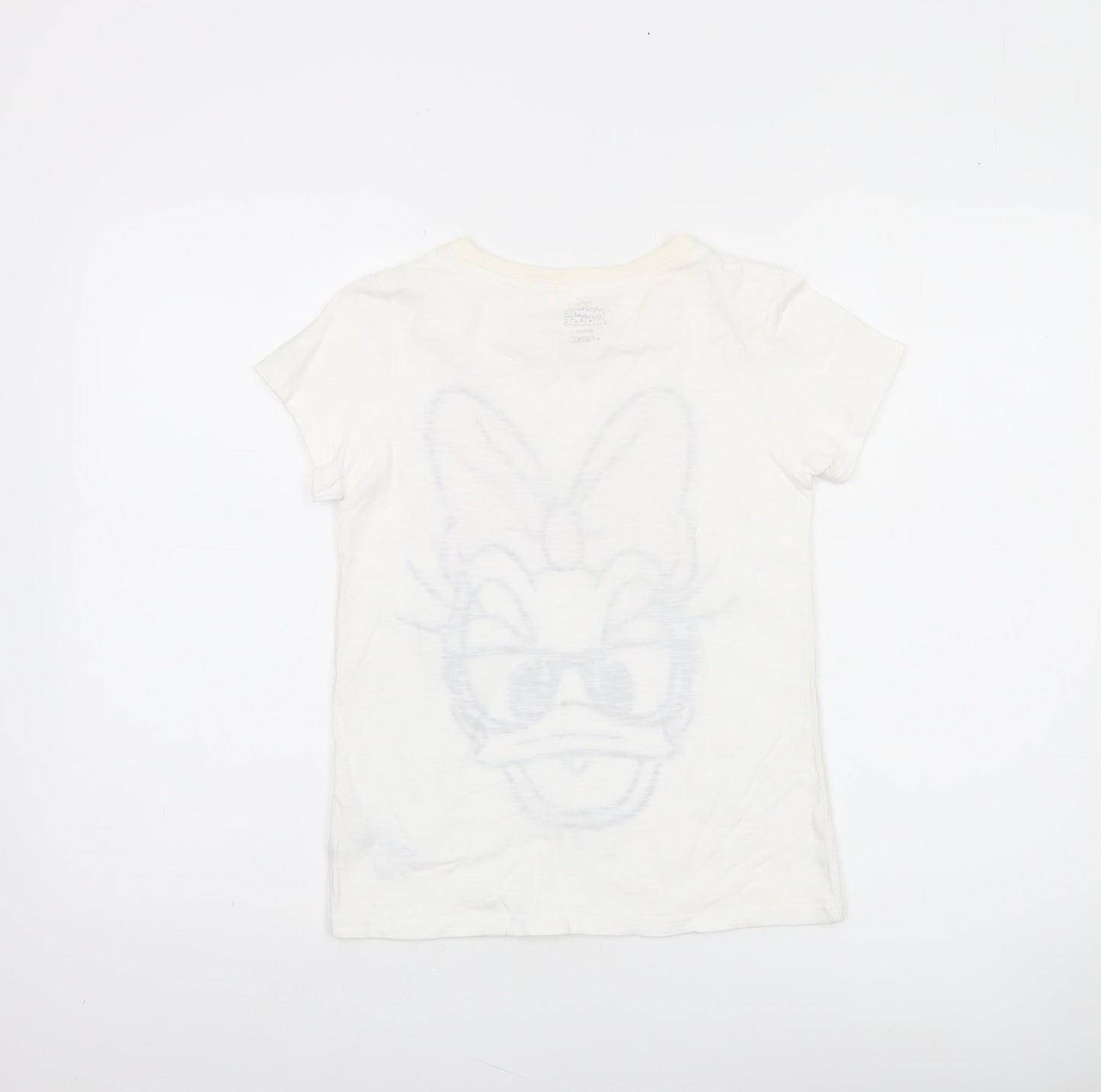 Next Girls White Minnie Mouse Sequin Graphic T-Shirt Age 10 Years