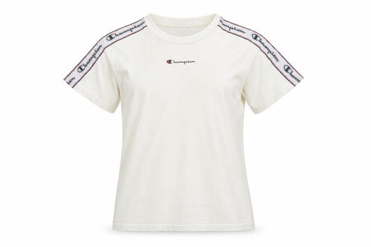Champion Womens White XS Logo Tape Short Sleeve T-Shirt
