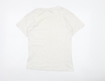 Champion Womens White XS Logo Tape Short Sleeve T-Shirt