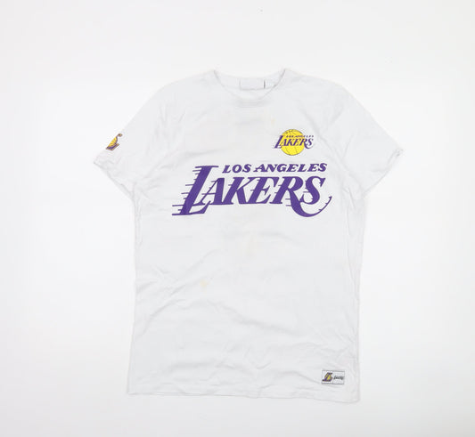 NBA Boys White Los Angeles Lakers LeBron James 13-14 Years T-Shirt