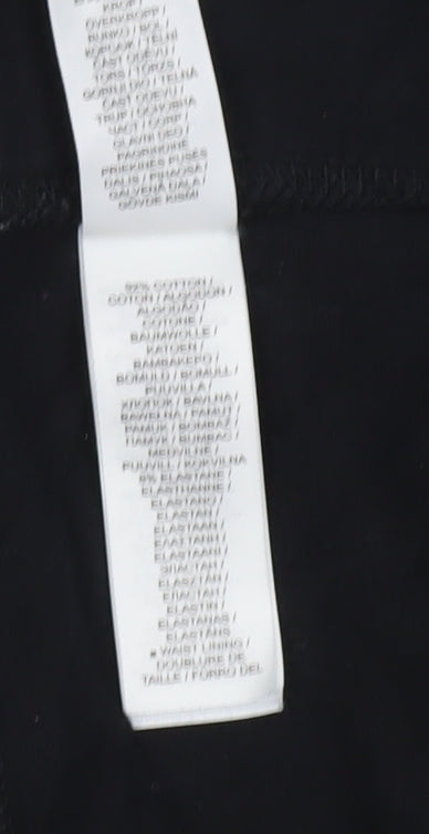 Nike Womens Black Logo Print Stretch Leggings L