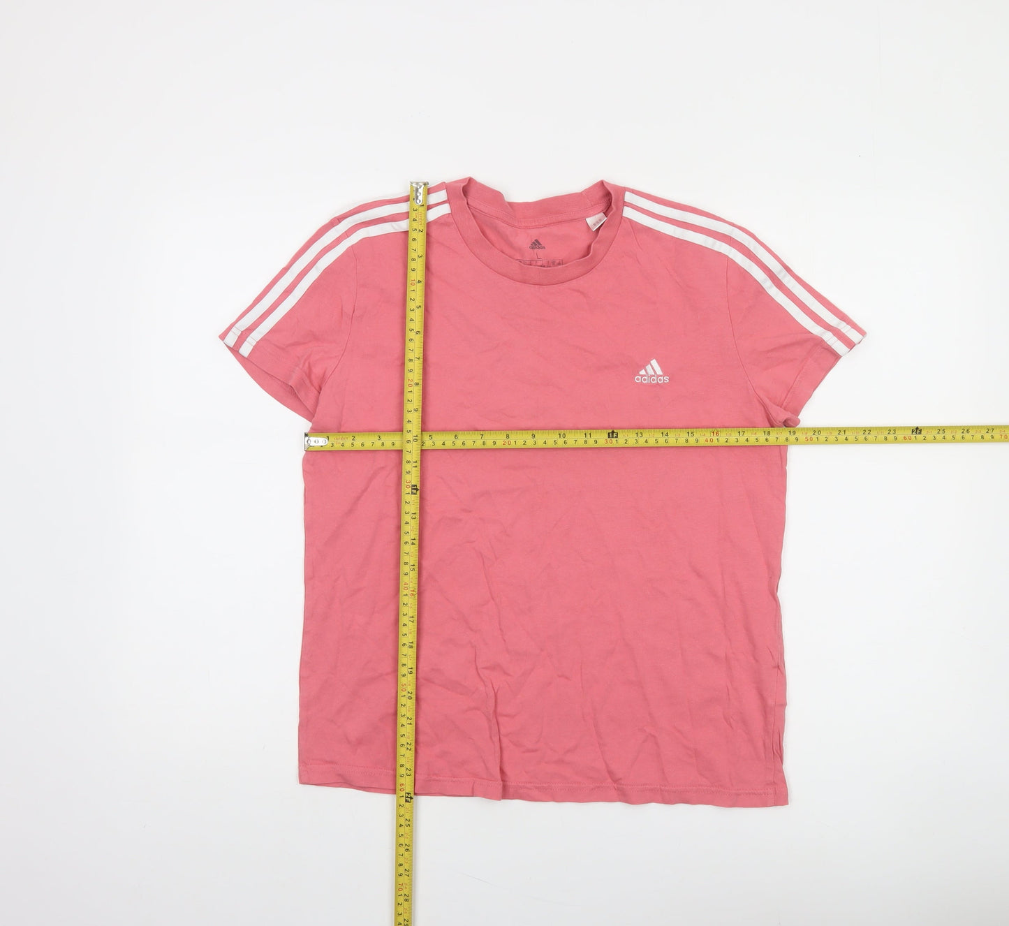 Womens UK Size L adidas Pink Basic T-Shirt