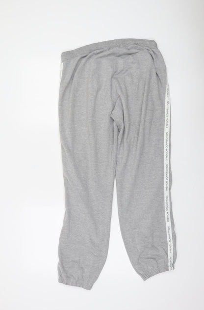 French Connection Womens Grey Jogger Trousers Size M Elastic Waist