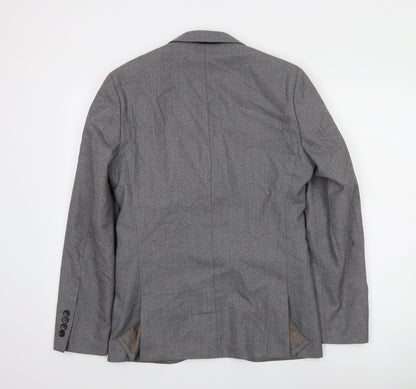 Next Men’s Grey 36 Blazer Jacket Regular Fit Classic Style