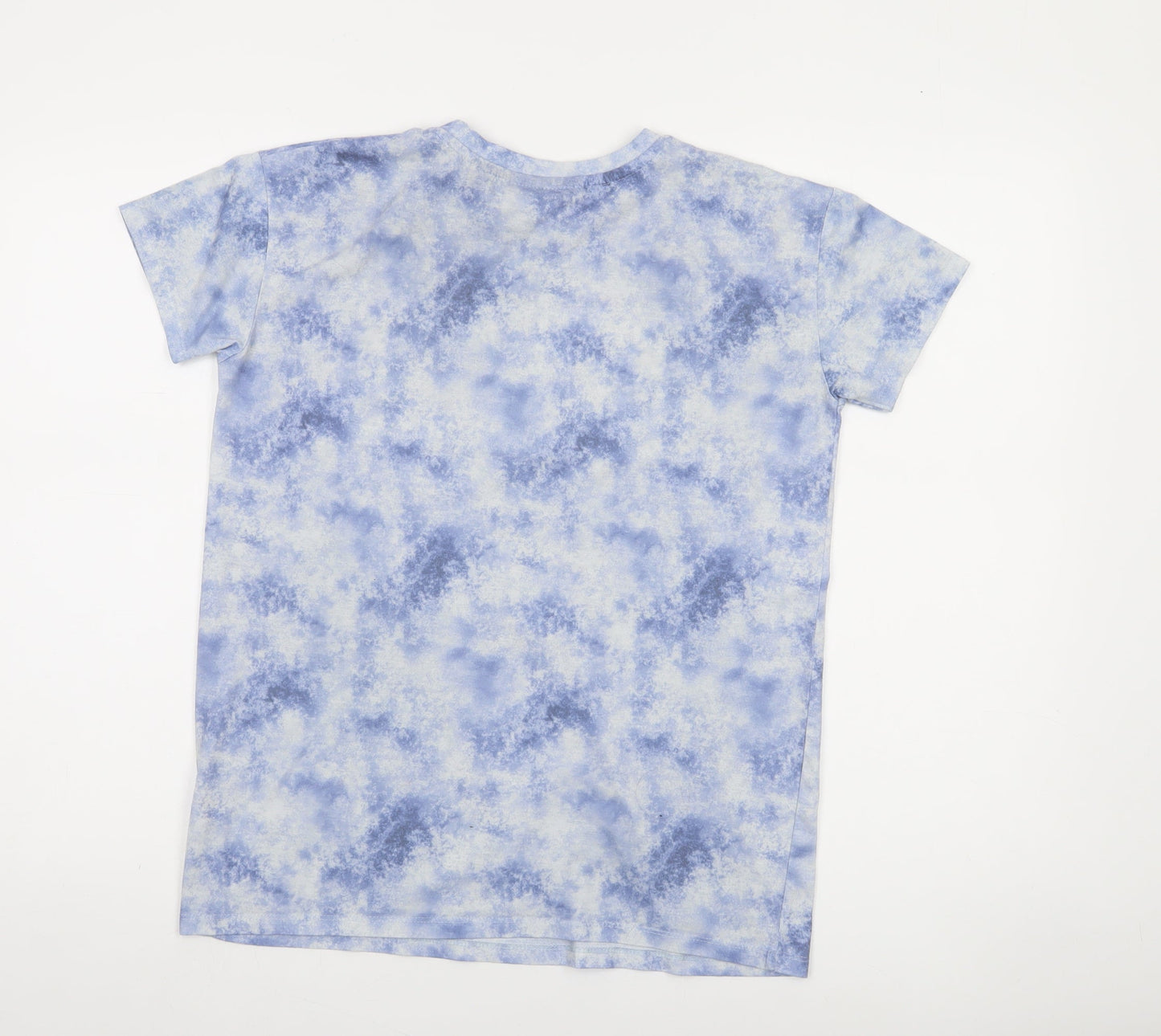 Harry Potter Boys Blue Tie-Dye Graphic T-Shirt 11-12 Years Short Sleeve