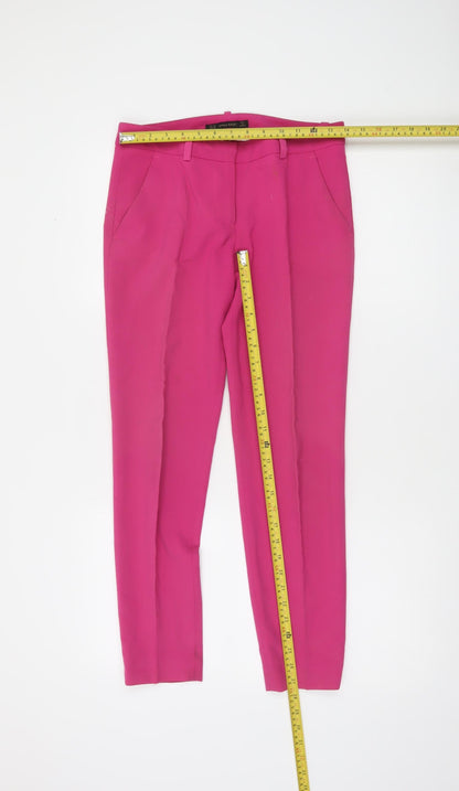 Zara Basic Women's Pink Tapered Slim Fit Trousers XS