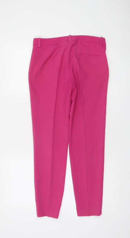 Zara Basic Women's Pink Tapered Slim Fit Trousers XS