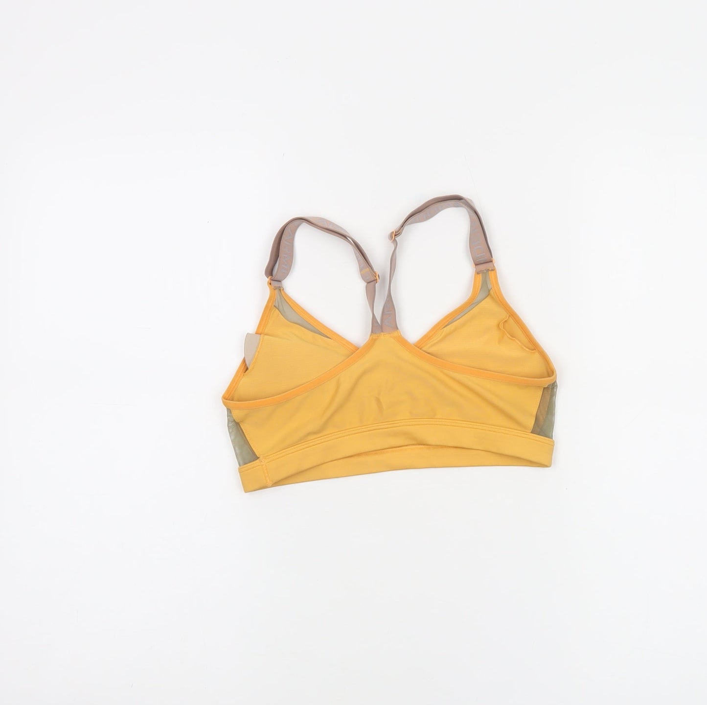 Under Armour Women’s Yellow Medium Sports Bra Lightweight Racerback