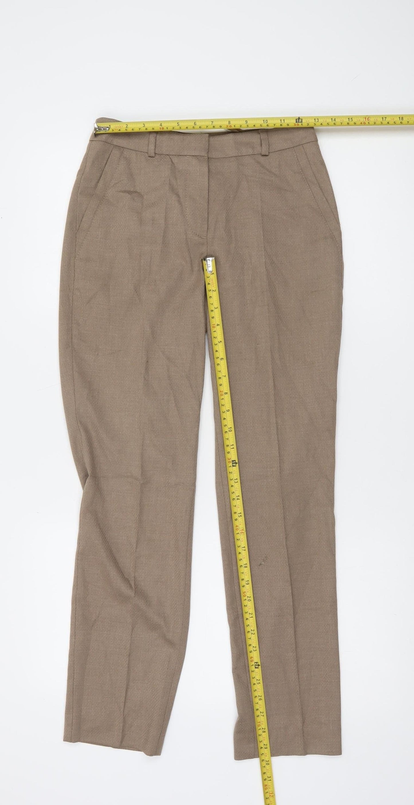 Comma Women’s Beige Dress Pants Size 6 Straight Leg Work Trousers