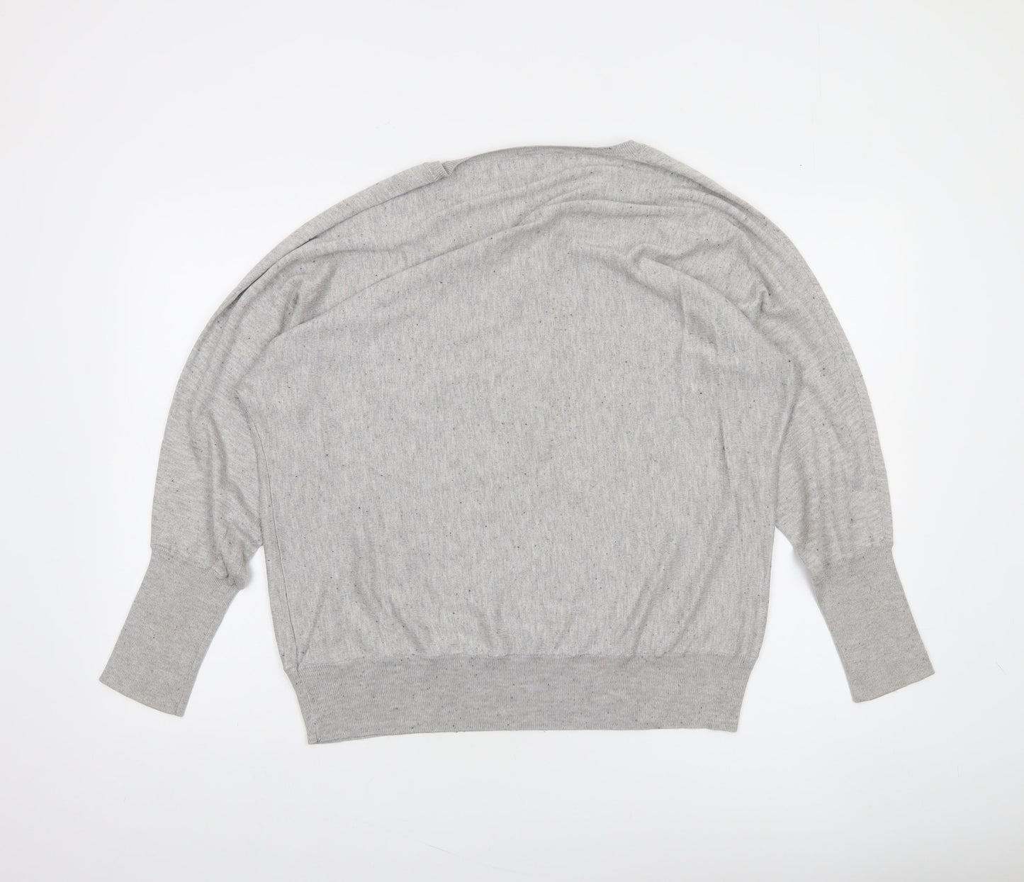 Next Women’s Grey V-Neck Relaxed Fit Knit Jumper Size L