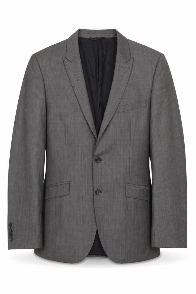 Mens UK Size 42 Burton Menswear London Regular Grey Suit Jacket