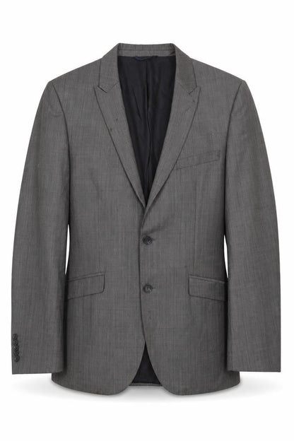 Mens UK Size 42 Burton Menswear London Regular Grey Suit Jacket