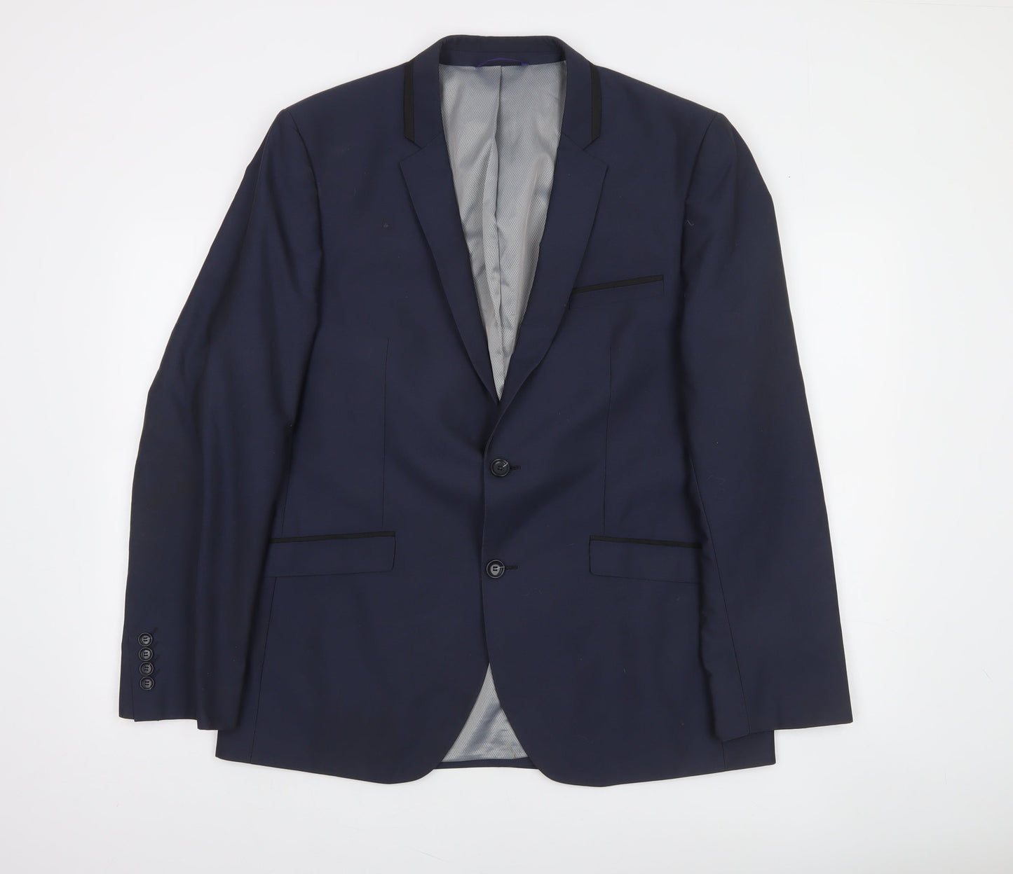 Burton Menswear London Men's Blue Slim Fit 42R Formal Blazer Jacket