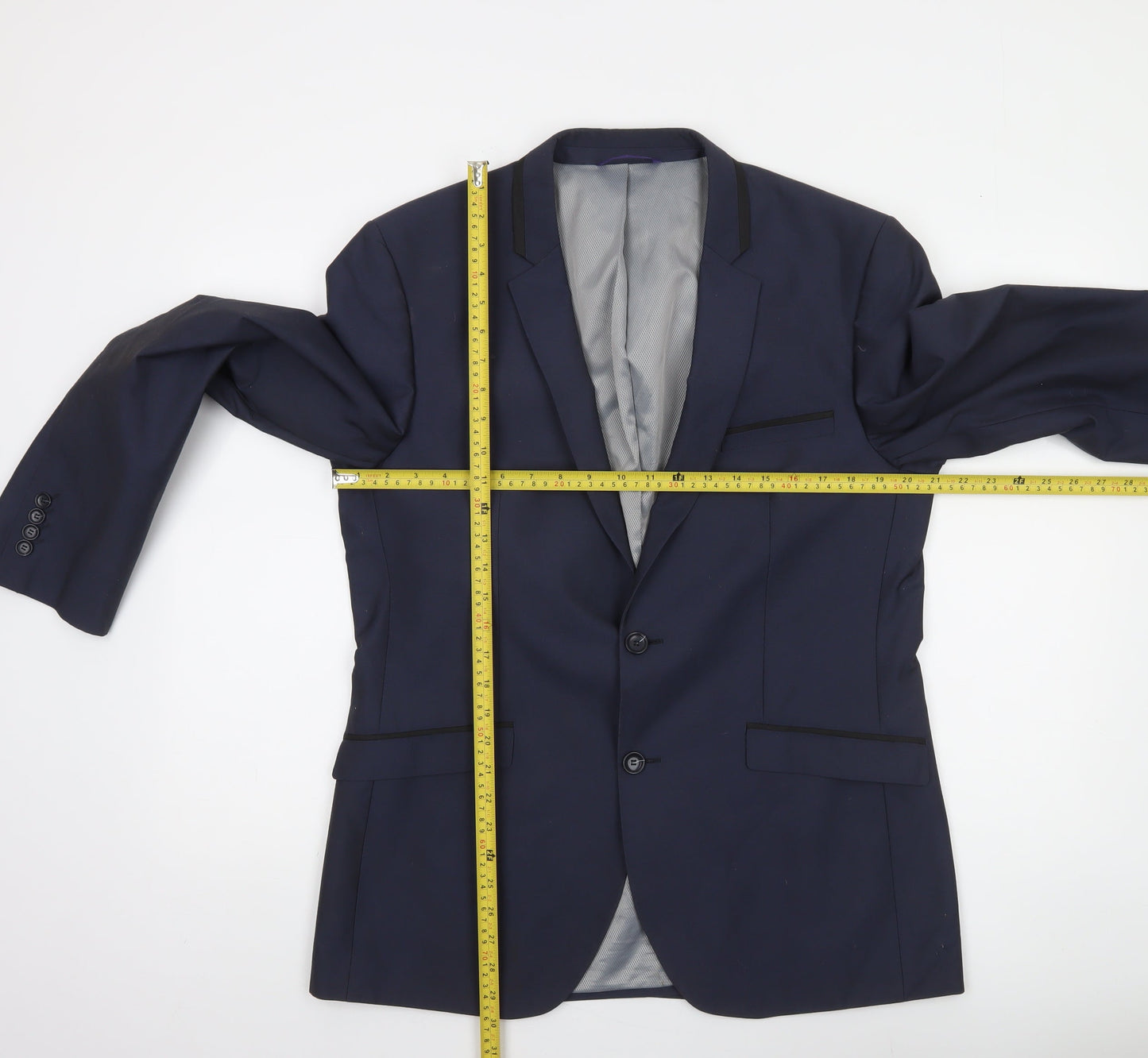 Burton Menswear London Men's Blue Slim Fit 42R Formal Blazer Jacket