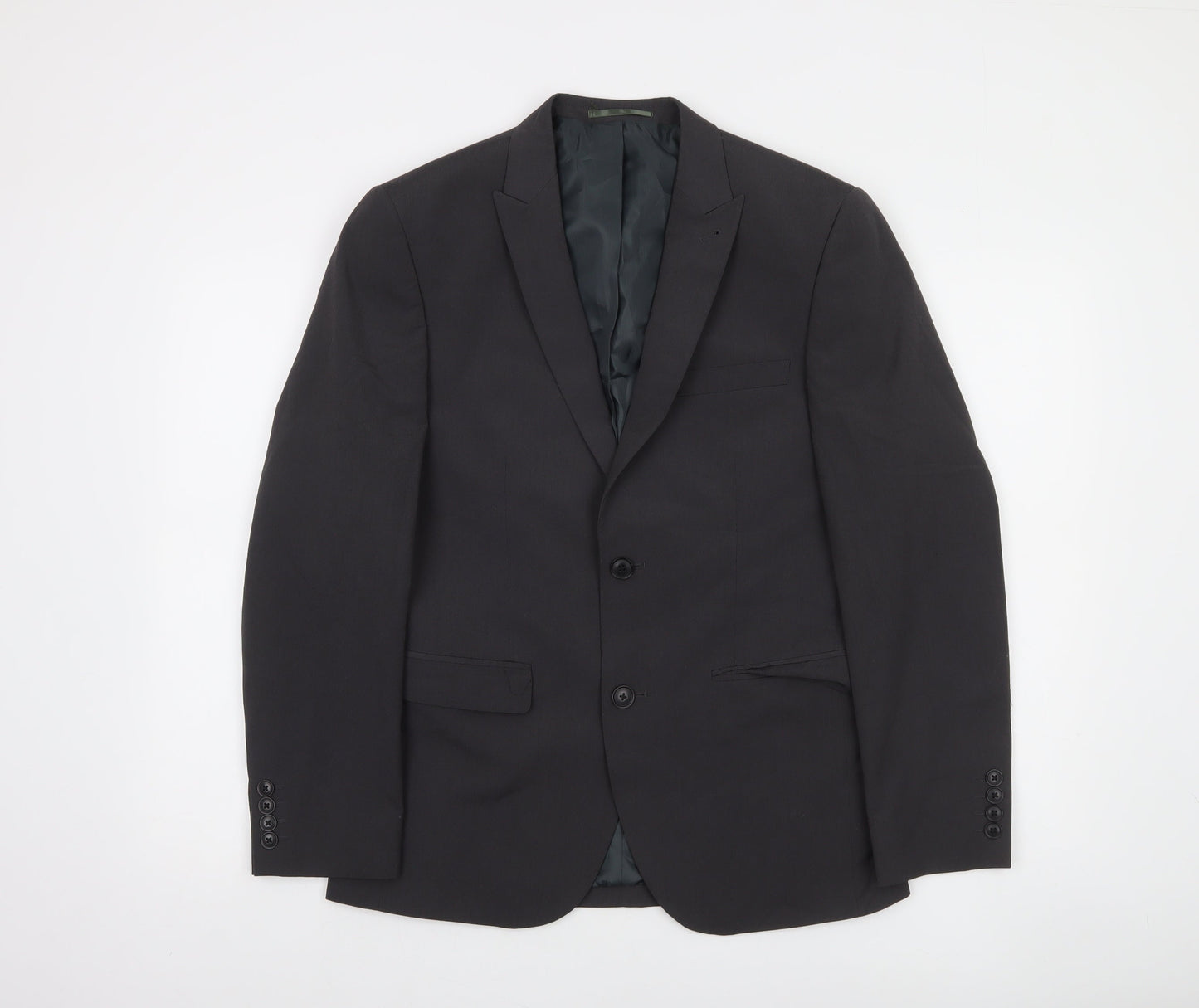 Next Men's Black 38 Short Length Single-Breasted Suit Jacket