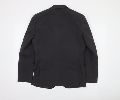 Next Men's Black 38 Short Length Single-Breasted Suit Jacket