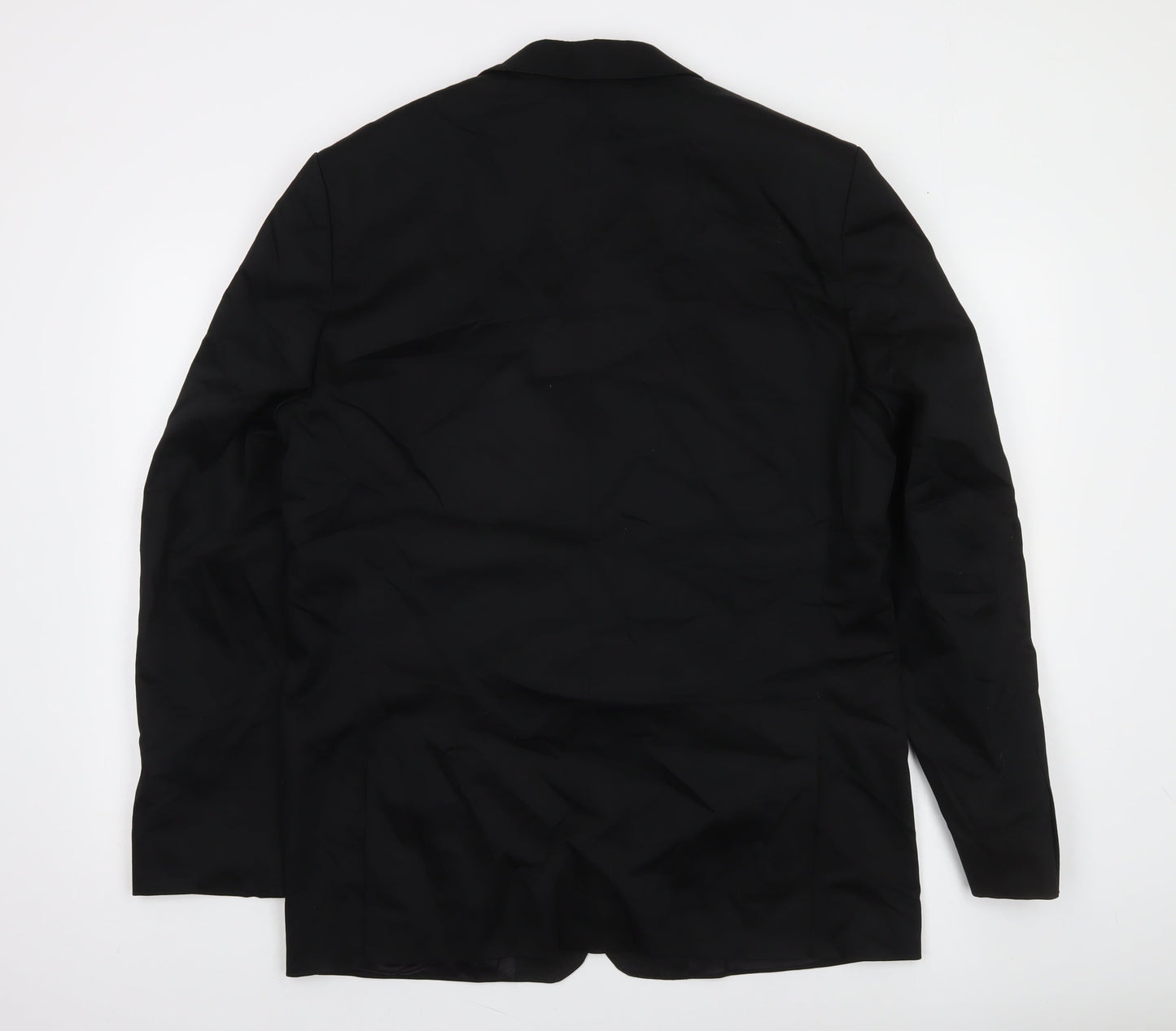 s.Oliver Men’s Black Regular Fit Two-Button Blazer Size 62