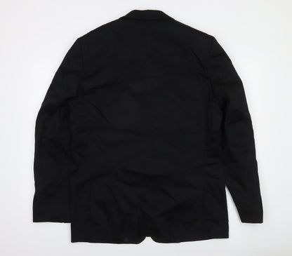 s.Oliver Men’s Black Regular Fit Two-Button Blazer Size 62