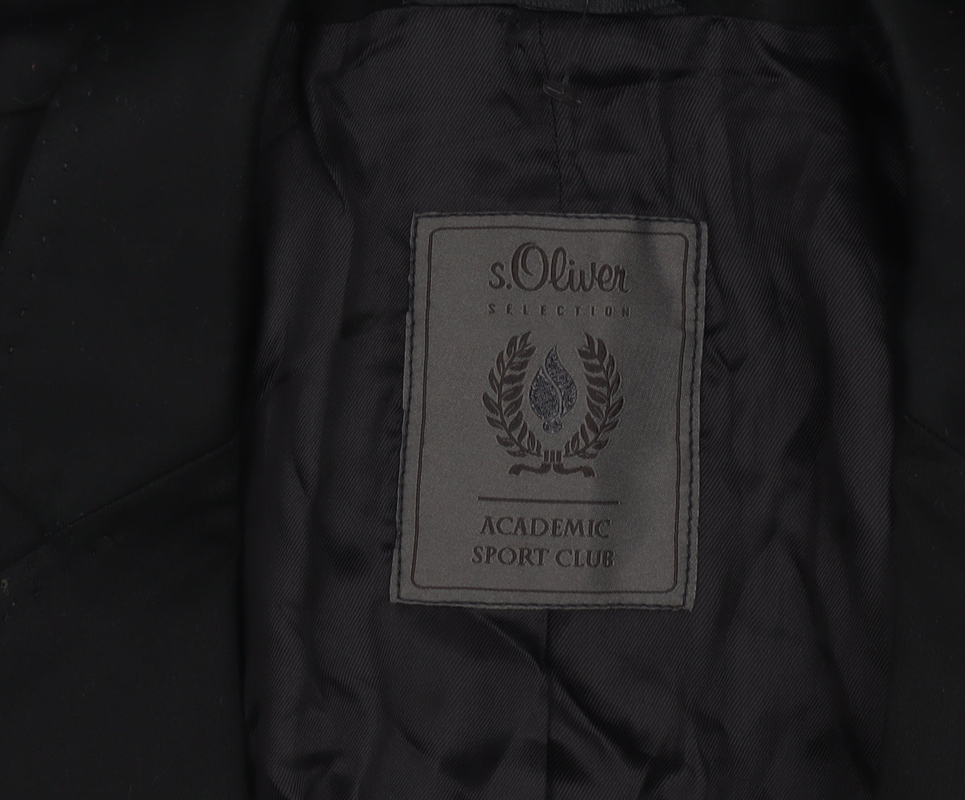 s.Oliver Men’s Black Regular Fit Two-Button Blazer Size 62