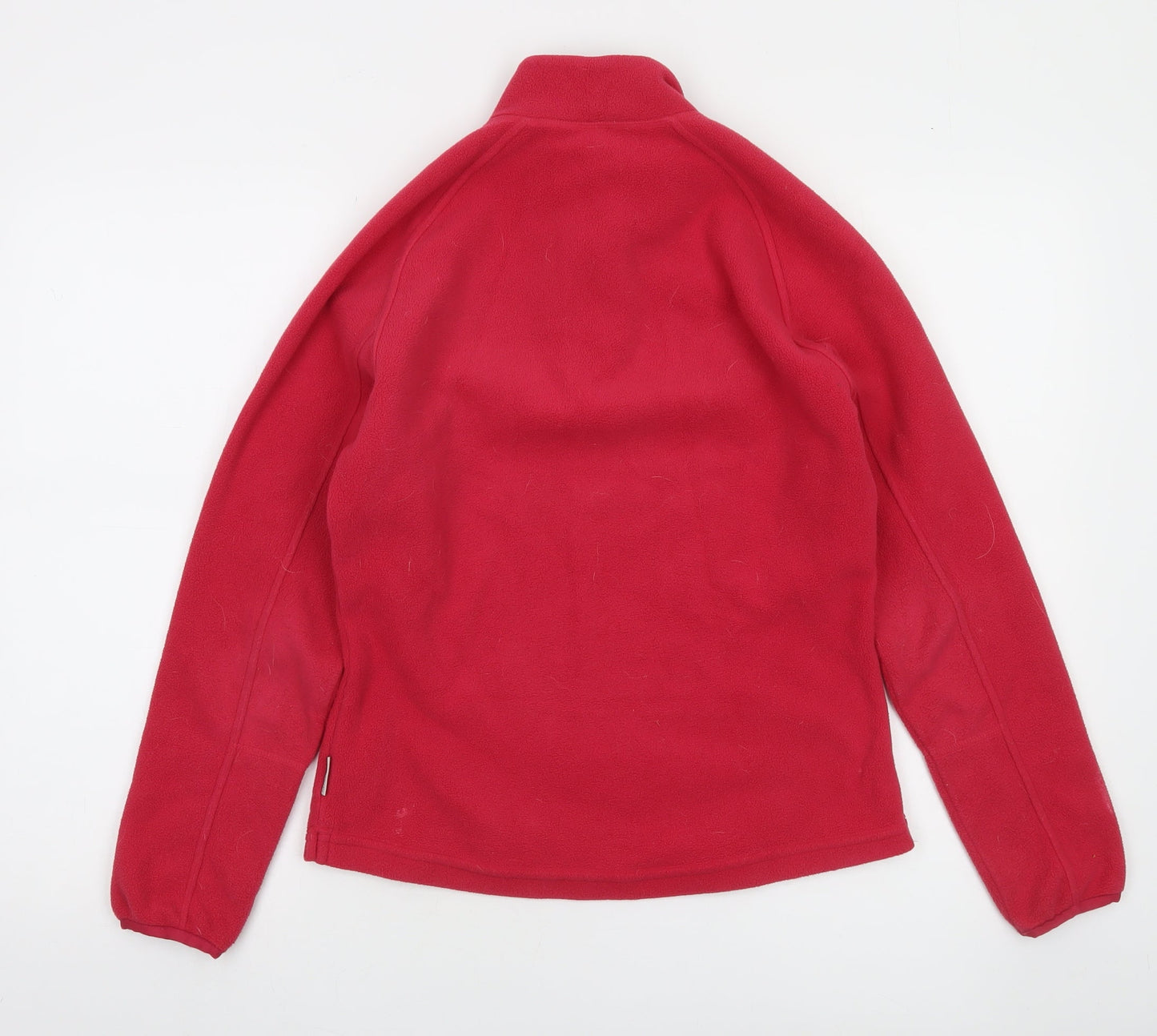 Decathlon Women Red 1/4 Zip Fleece Sweatshirt Size XS Polyester