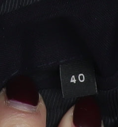 The Kooples Men's Blue 40 Slim Wool Mohair Shawl Lapel Tuxedo Jacket