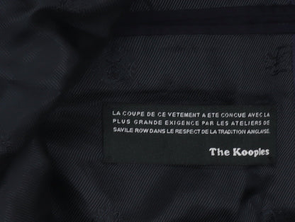 The Kooples Men's Blue 40 Slim Wool Mohair Shawl Lapel Tuxedo Jacket