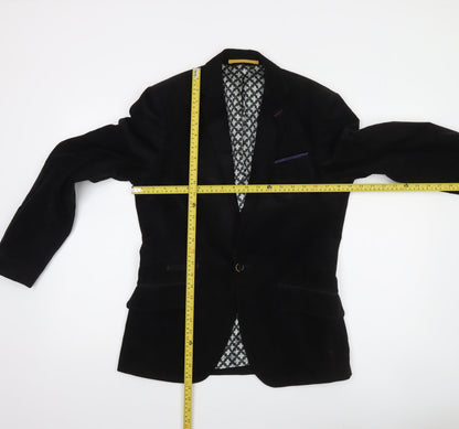 Ted Baker Men's Black Slim Fit Blazer Jacket Size M Classic Two-Button