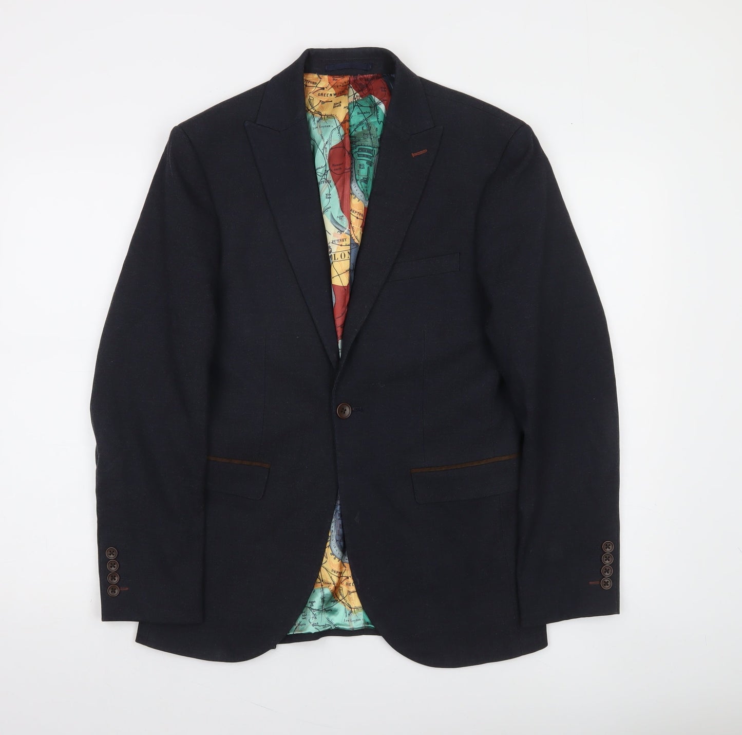 Next Men's Navy Blazer 36 Chest Short Length Classic Fit