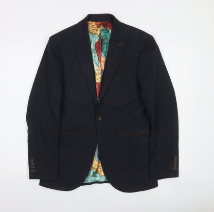 Next Men's Navy Blazer 36 Chest Short Length Classic Fit