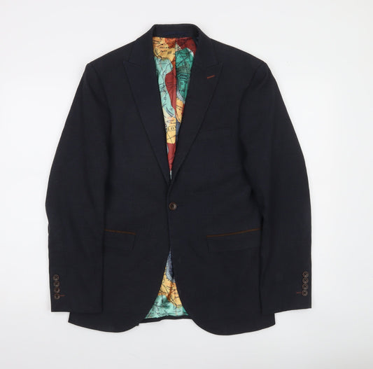 Next Men's Navy Blazer 36 Chest Short Length Classic Fit