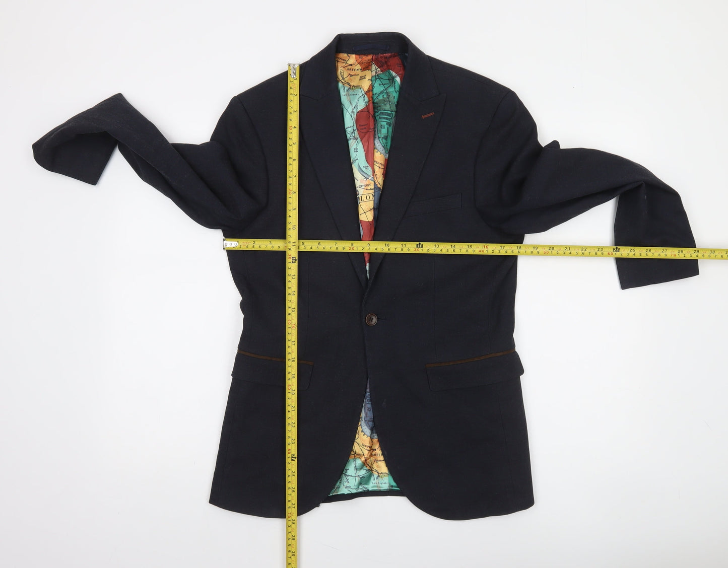 Next Men's Navy Blazer 36 Chest Short Length Classic Fit