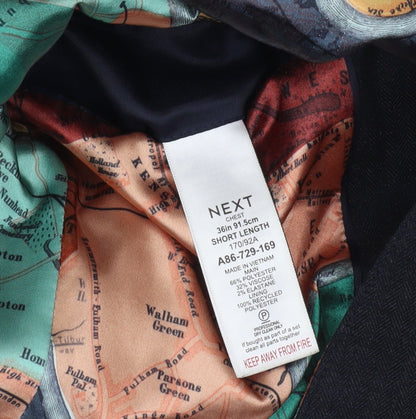 Next Men's Navy Blazer 36 Chest Short Length Classic Fit