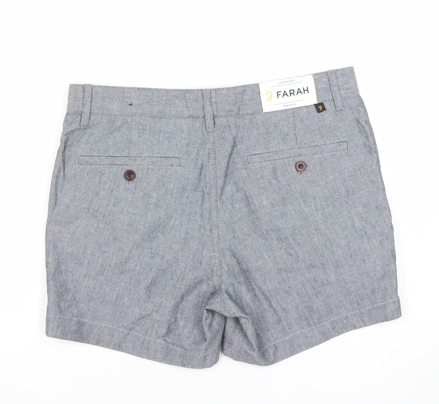 Womens UK Size 30 Farah Regular Fit Chino Shorts