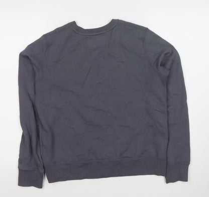 Calvin Klein Jeans Women's Grey Sweatshirt Size S Crew Neck Logo Design