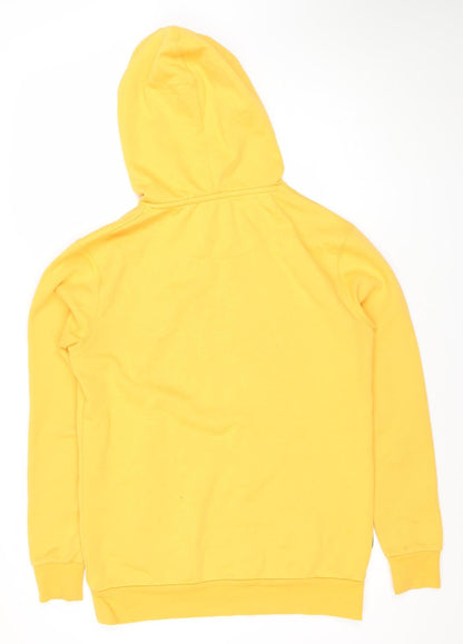 11 Degrees Men’s Yellow Pullover Hoodie Size S Regular Fit