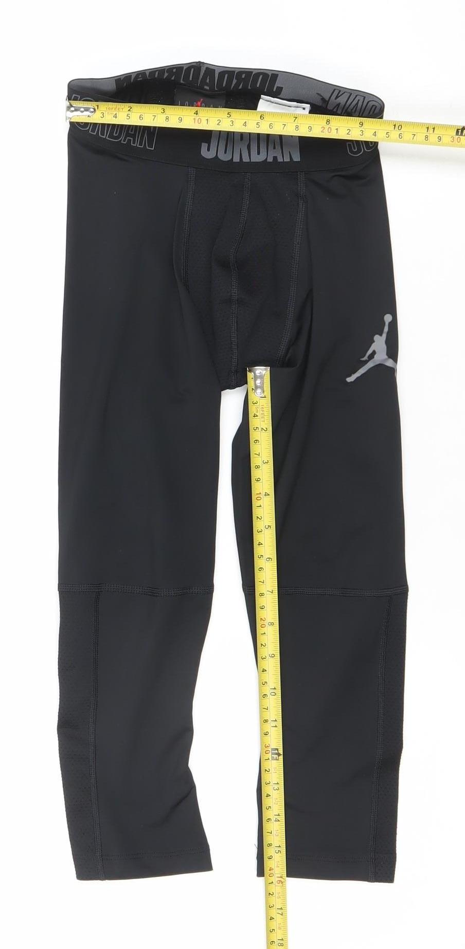 Jordan Boys Black XS Compression Dri-Fit Sports Leggings