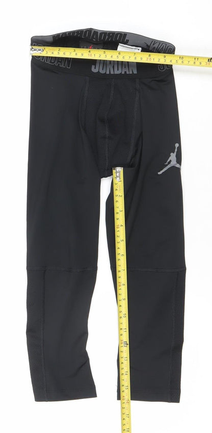 Jordan Boys Black XS Compression Dri-Fit Sports Leggings
