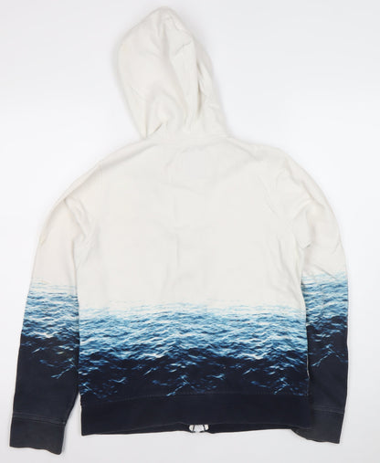 Boys UK Size 13-14 Years abercrombie kids White Full Zip Hoodie