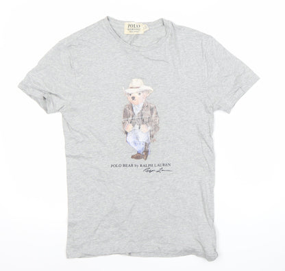 Ralph Lauren Polo Denim & Supply Grey XS Polo Bear Men's T-Shirt