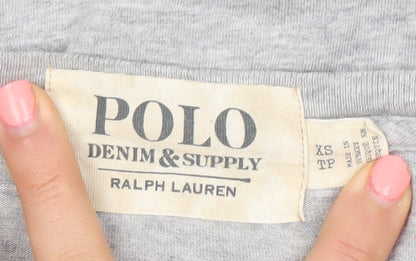 Ralph Lauren Polo Denim & Supply Grey XS Polo Bear Men's T-Shirt