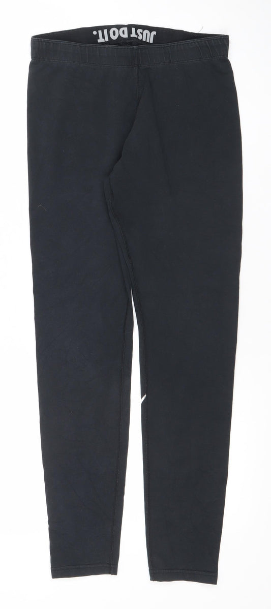 Nike Womens Black M Athletic Leggings Just Do It Sportswear